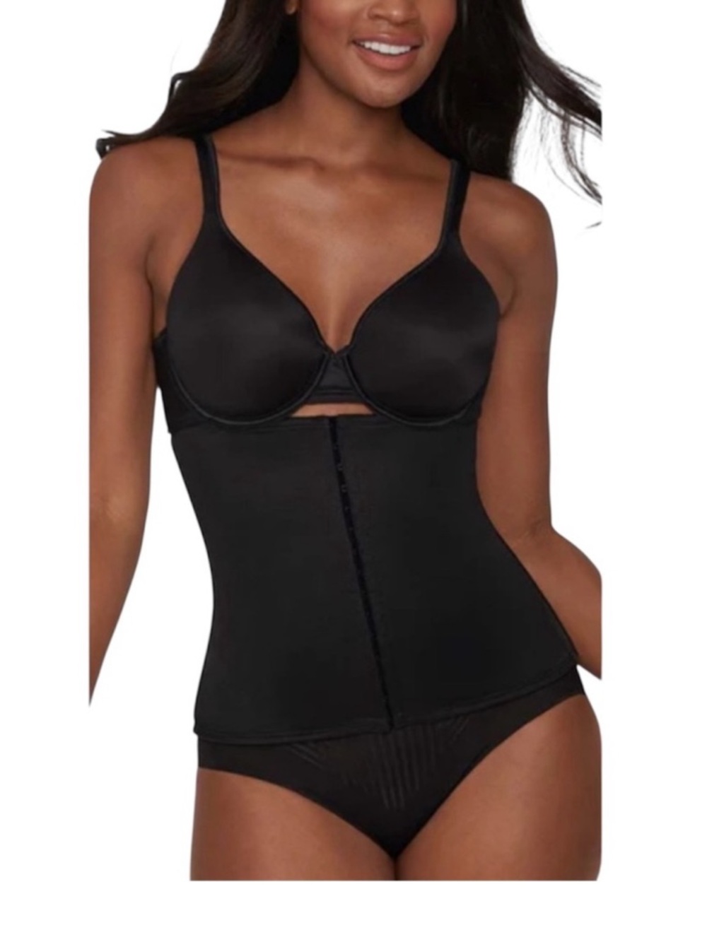 Miracle suit Extra Firm Control
Black Waist Cincher corset control panel inside